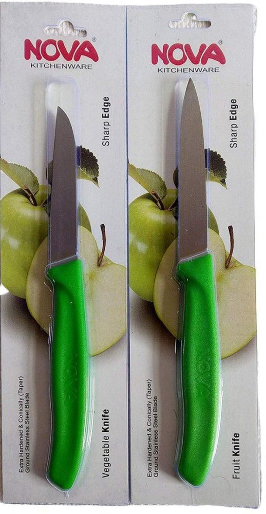 Nova Series 4 Serrated Yellow Colour Paring Knife