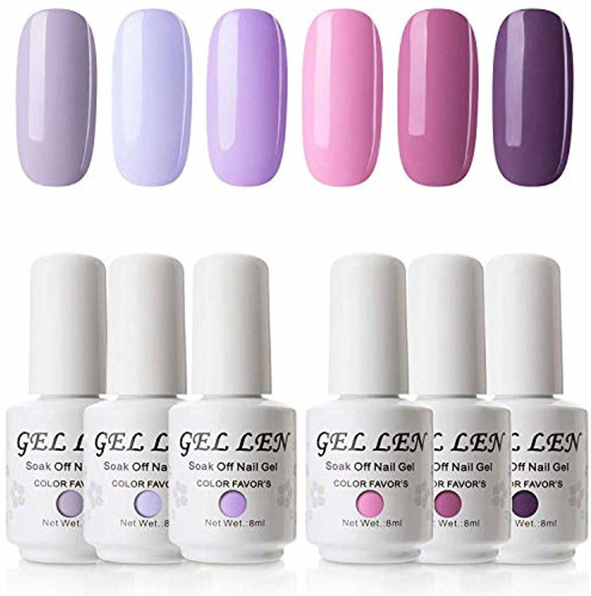 Gellen Gel Nail Polish Kit 6 Colors Multicolor Price in India