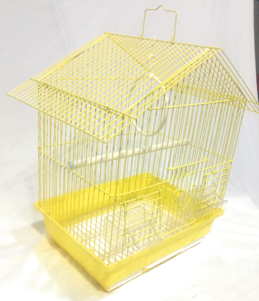 Yellow top bird cage