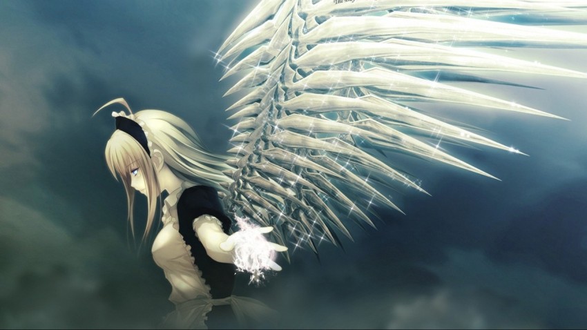 Wallpaper Anime female Angels