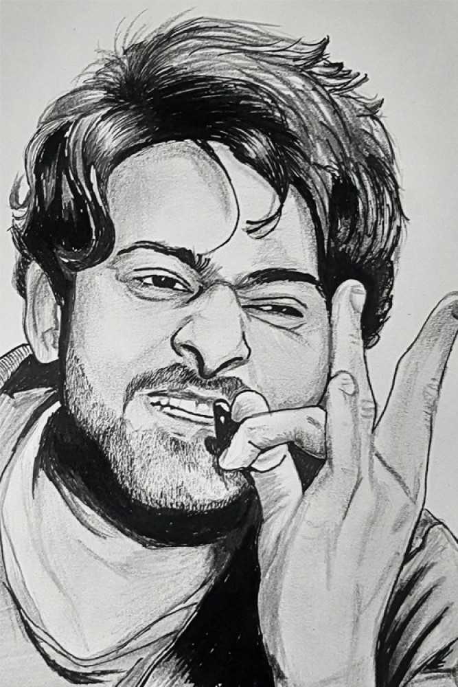 Art Sangrah  Prabhas Pencil Sketch Visit for step by step  httpsyoutube94ZphIhsM2I  Facebook