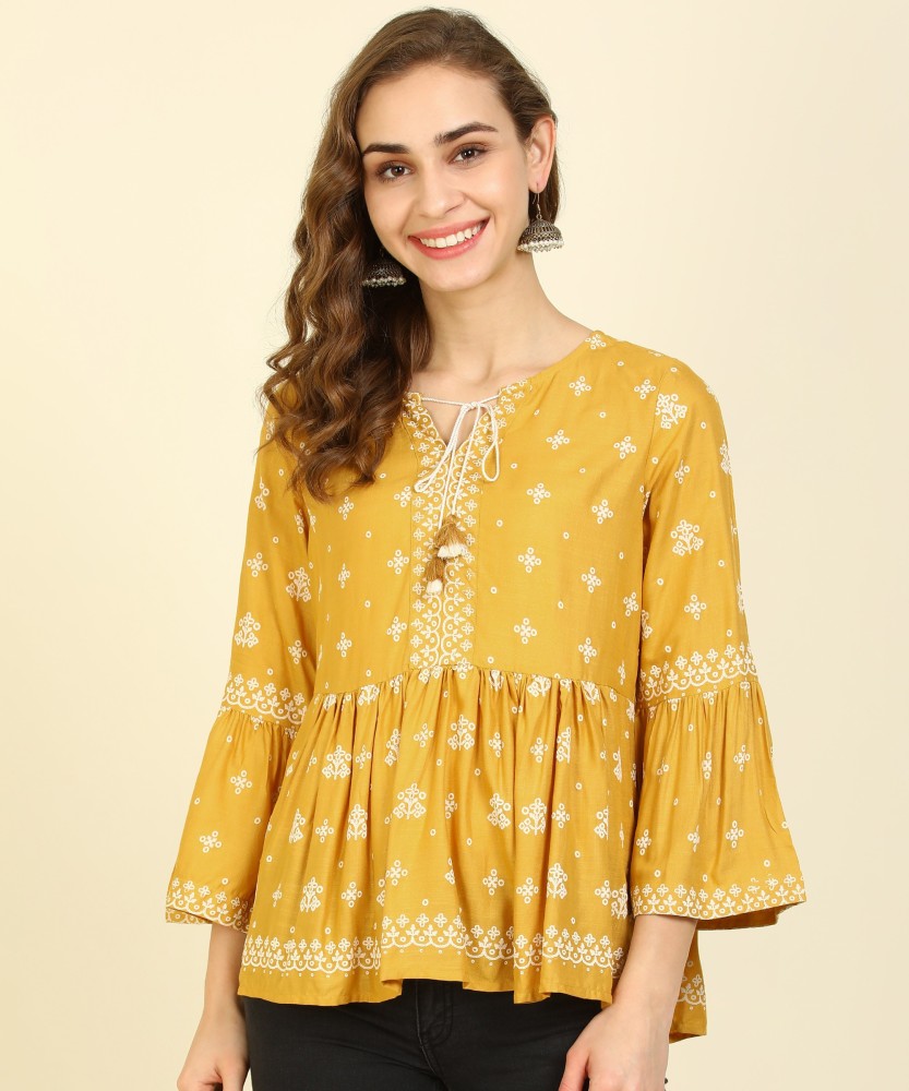 Global desi best sale yellow top