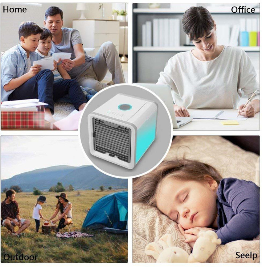 I CALL NAME OF TRUST Portable Desk Fan Mini Air Conditioner Device