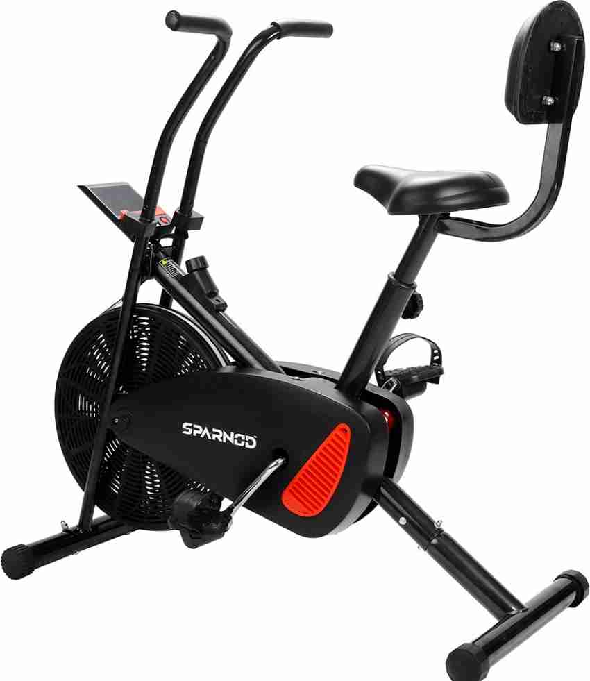 Sparnod Fitness SAB-01 Air Bike Exercise Cycle for Home Gym (with back  rest) Upright Stationary Exercise Bike - Buy Sparnod Fitness SAB-01 Air  Bike Exercise Cycle for Home Gym (with back rest)
