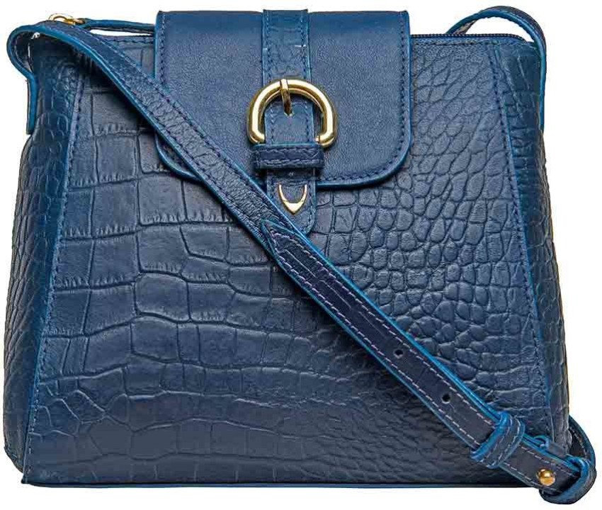 Buy HIDESIGN Women Blue Sling Bag Blue Online Best Price in