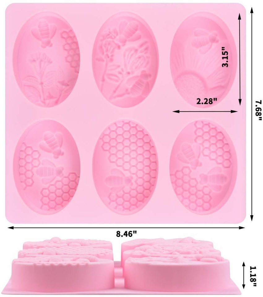Pink 3D Bee Honeycomb Candle Molds Beehive Silicone Mold at Rs 599/piece in  New Delhi