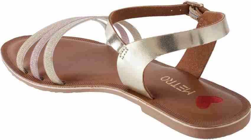 Metro flat sandals for sales ladies