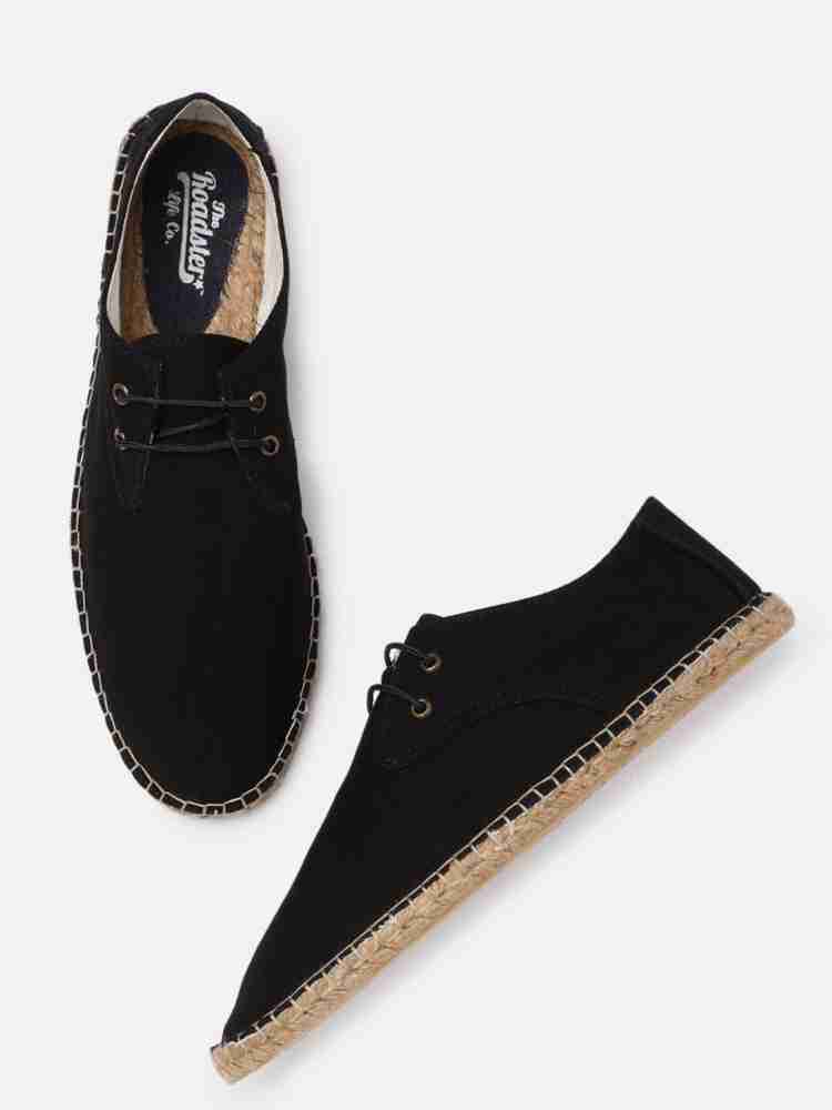 Mens lace deals up espadrilles