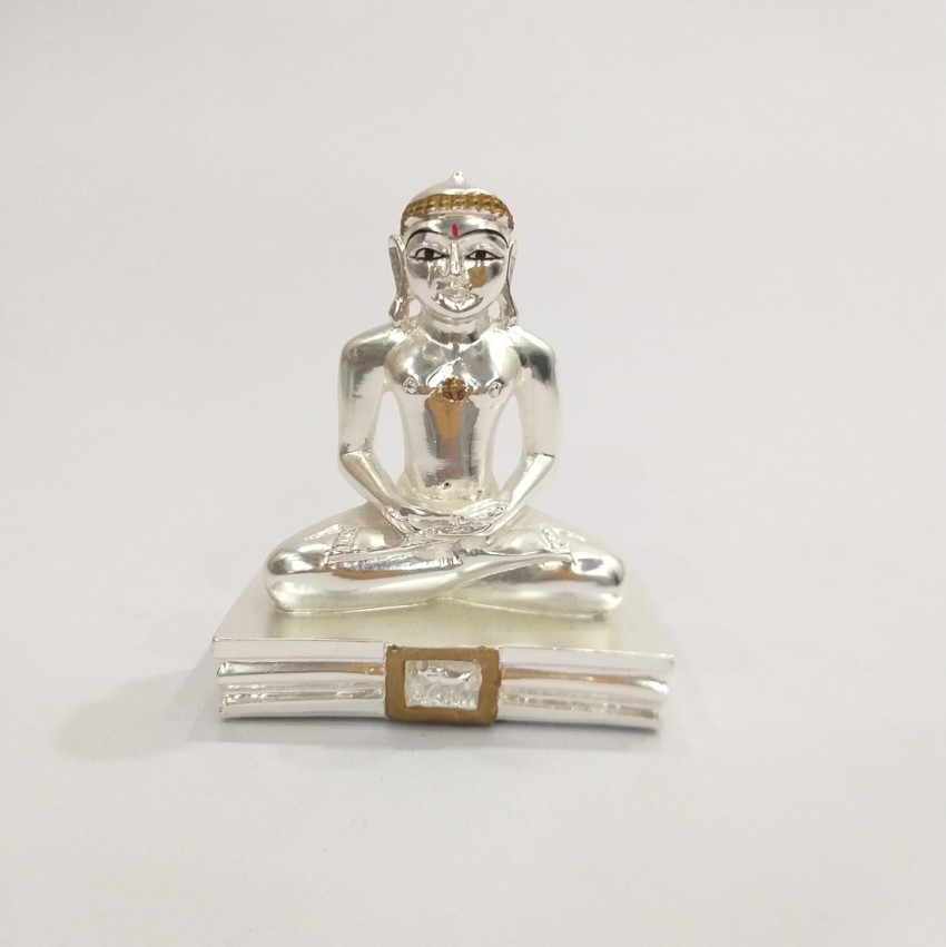 VACCHI Mahaveer Swami Idol, Real 999 Silver Plated Mahavir Swami Murti  Statue Decorative Showpiece - 8 cm Price in India - Buy VACCHI Mahaveer  Swami Idol