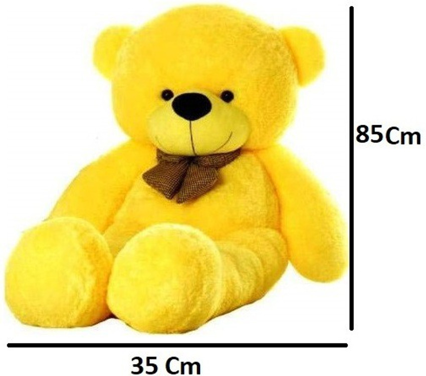 Ktkashish Toys Yellow stuffed teddy bear 85 cm in big size 85 cm Yellow stuffed teddy bear 85 cm in big size Buy Teddy bear toys in India. shop