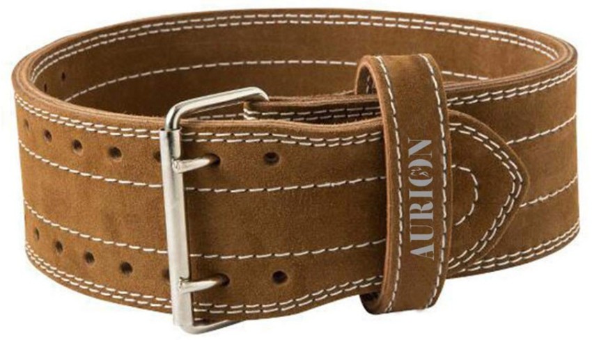 Aurion Genuine All Leather 11 mm Thickness Pro Weight Lifting Belt