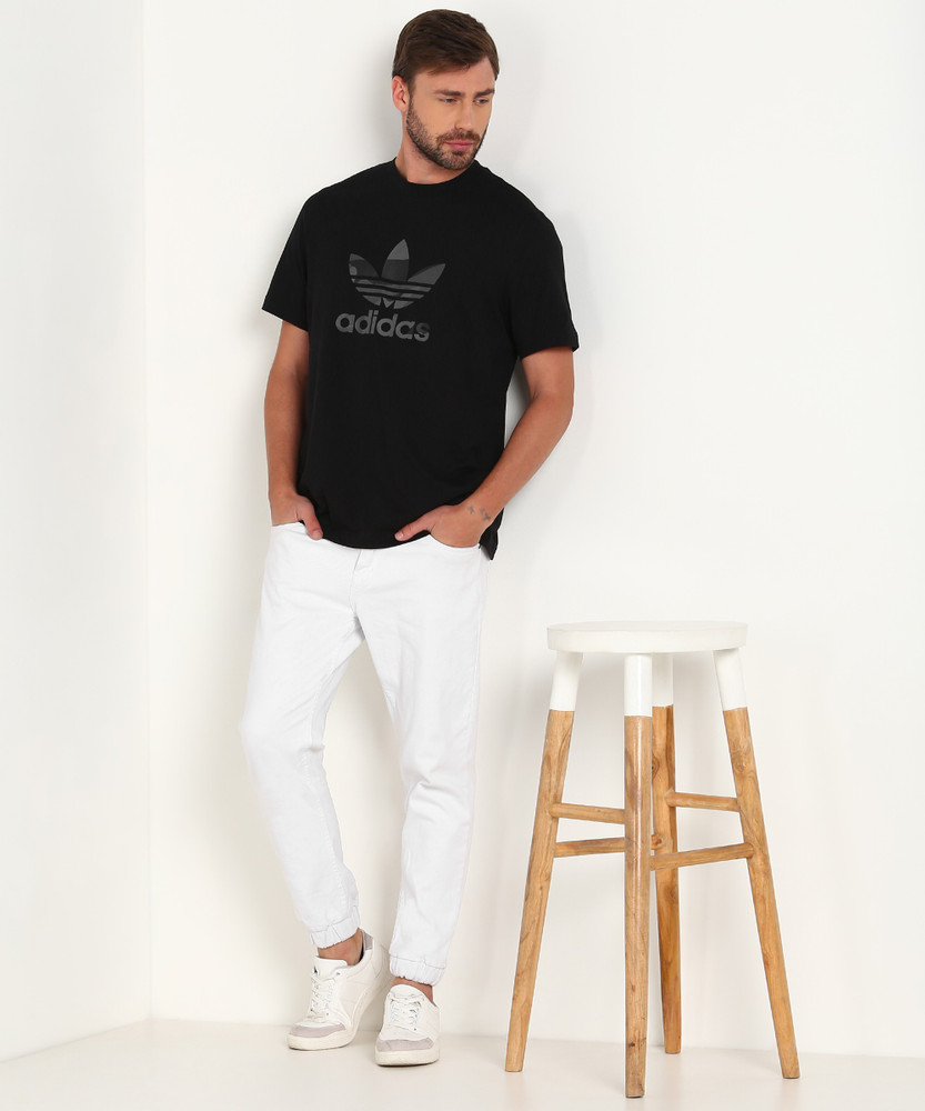 ADIDAS ORIGINALS Graphic Print Men Round Neck Black T Shirt Buy