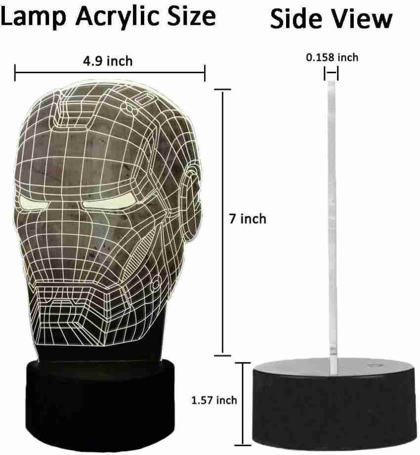 LAMPE LED EFFET 3D AVENGERS IRON MAN