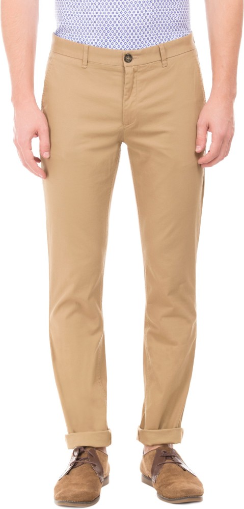 CP BRO Casual Trousers  Buy CP BRO Men Cotton Solid Slim Fit Olive Colour  Trousers Online  Nykaa Fashion