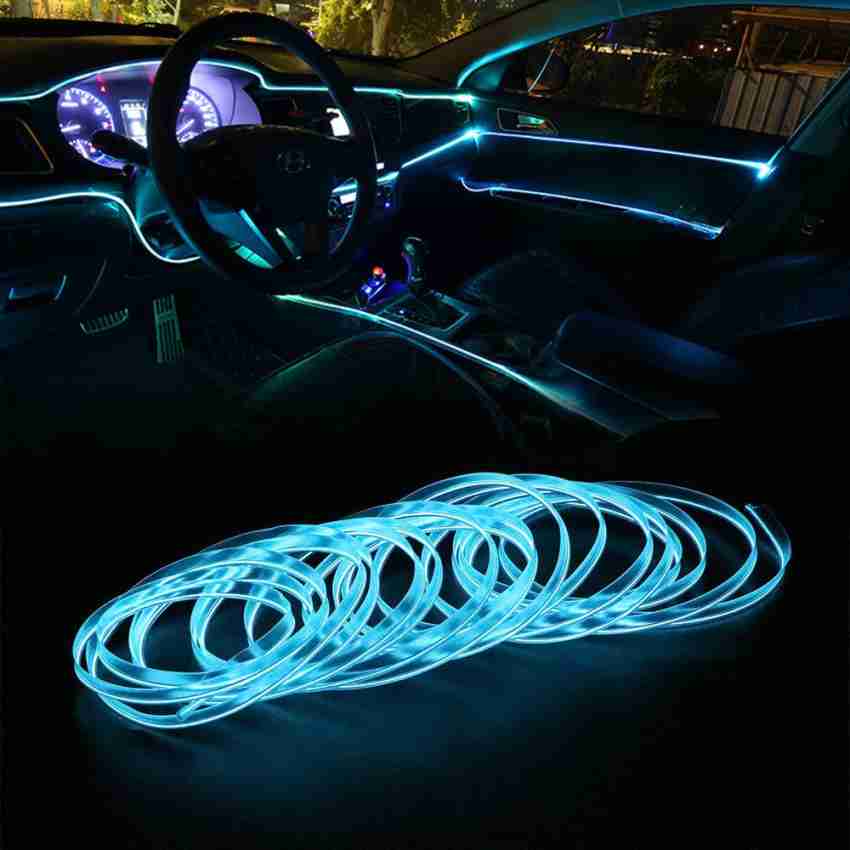 aksmit ICE Blue Car Interior dash Light Ambient Neon Light For