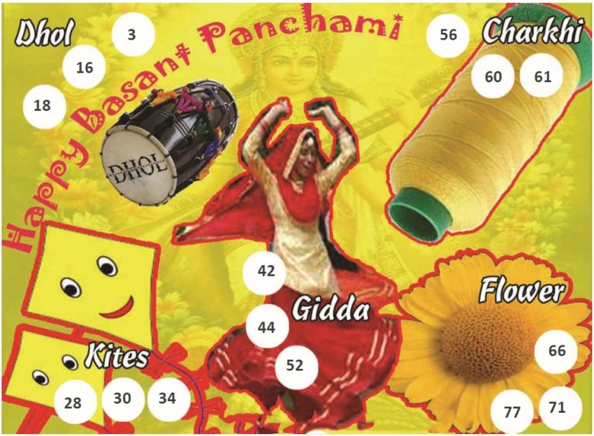 Tambola Tickets Party & Fun Games Board Game - Basant Panchami Theme Housie  Tickets - Tambola Tickets . Buy Tambola Tickets, Housie Tickets, Basant  Panchami Theme toys in India. shop for craftgami products in India.