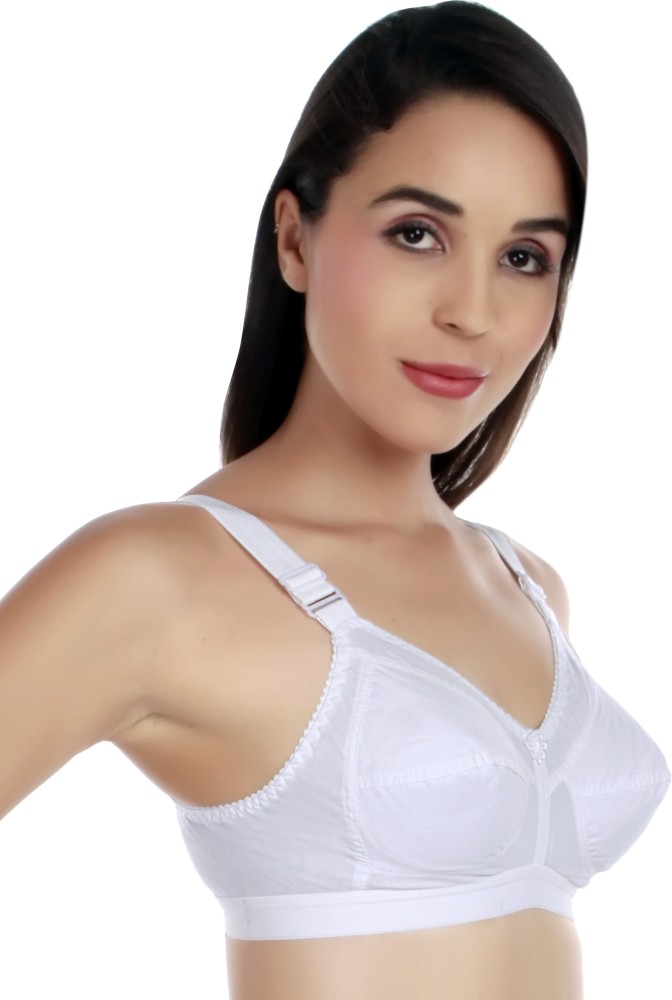 Arousy by Arousy Bra(Chikan White)+(Hook White)Arousy Women Full Coverage  Non Padded Bra - Buy Arousy by Arousy Bra(Chikan White)+(Hook White)Arousy  Women Full Coverage Non Padded Bra Online at Best Prices in India