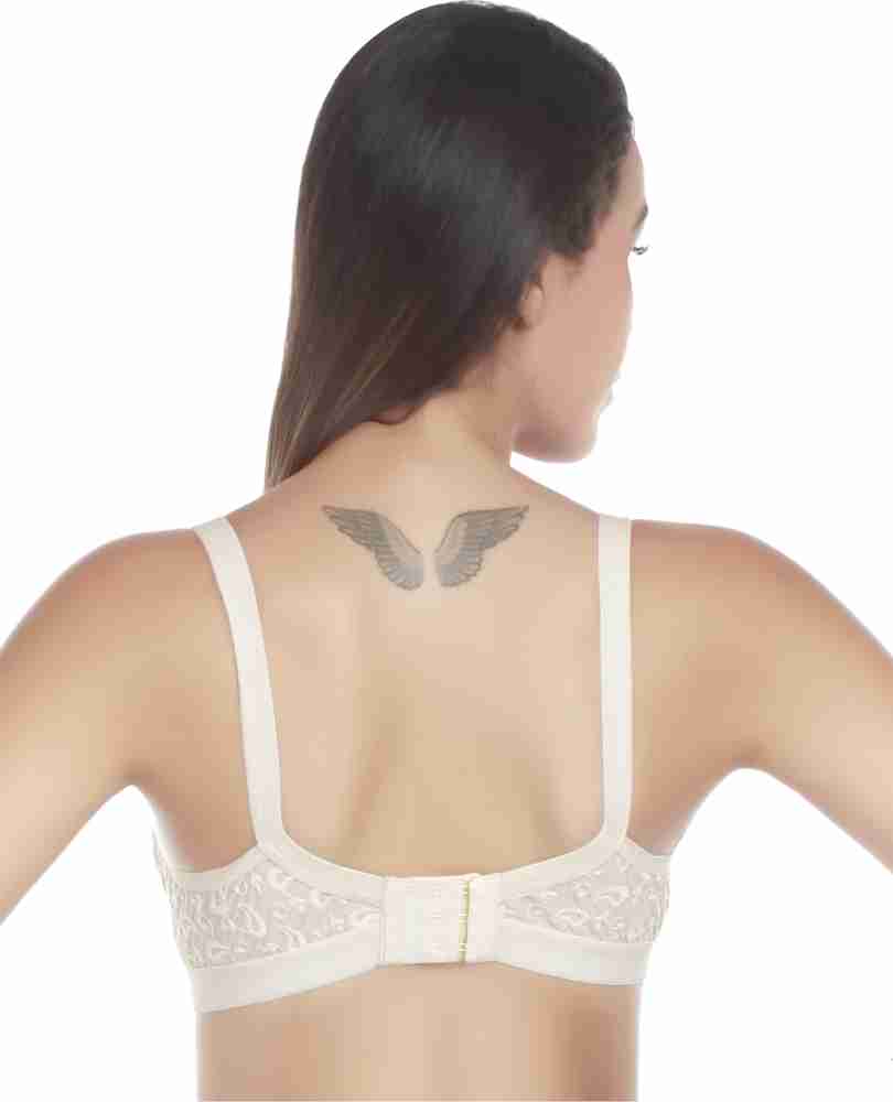 Arousy by Arousy Bra(Chikan White)+(Hook White)Arousy Women Full Coverage  Non Padded Bra - Buy Arousy by Arousy Bra(Chikan White)+(Hook White)Arousy  Women Full Coverage Non Padded Bra Online at Best Prices in India