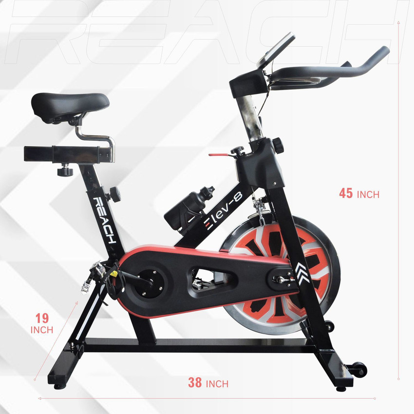 Reach Elev 8 Spin Cycle Exercise Fitness Machine Bike For Home Gym Spinner Exercise Bike