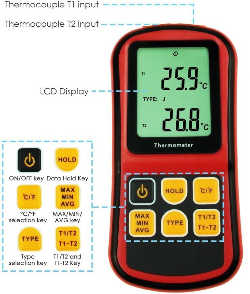 Stainless Steel Digital Instant Read LCD Anti-corrosion Cooking