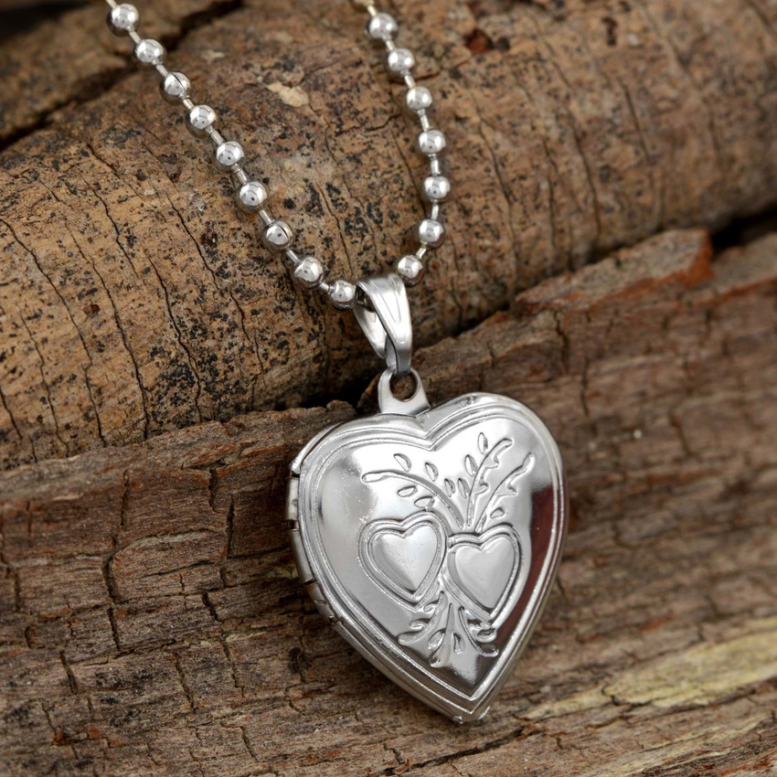Silver love heart on sale locket