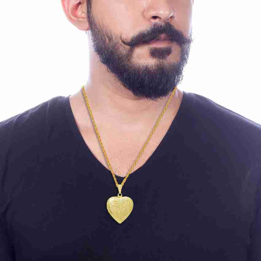 Heart locket for men outlet