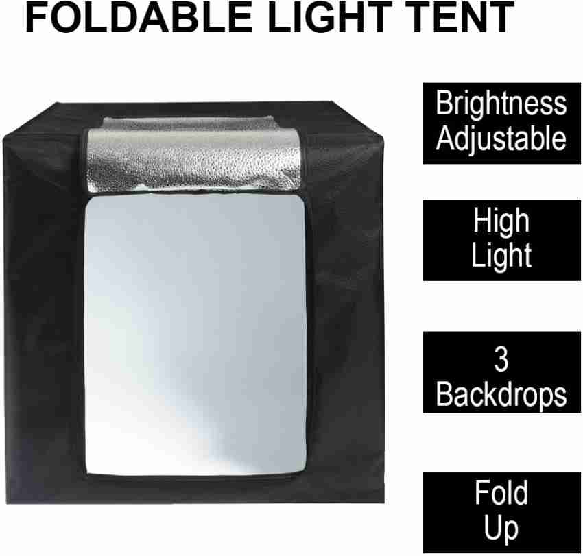 SYGA Light Box Photo Studio 60 cm x 60 cm Professional Photography Tent  with LED Lights Square Softbox Price in India - Buy SYGA Light Box Photo  Studio 60 cm x 60