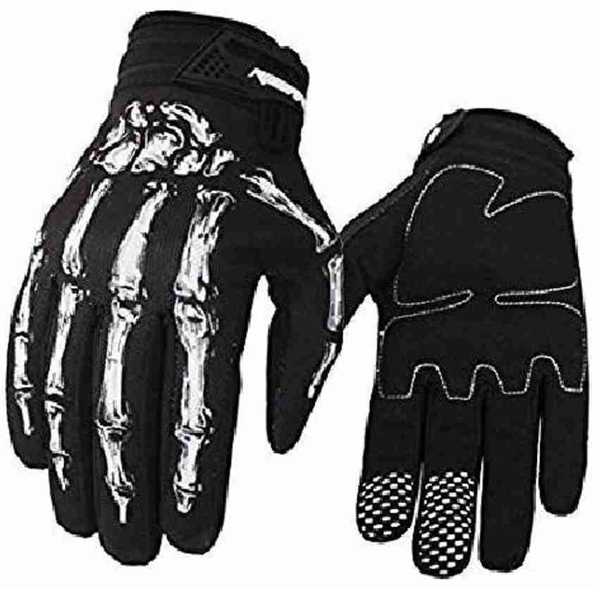Leoie Bicycle Gloves 3D Fashion Ghost Skeleton Skull Bone Gloves