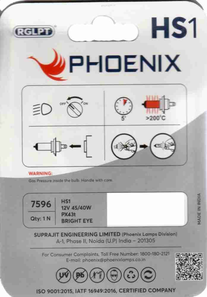 Phoenix 402 H4 Halogen Headlight Bulb 12V 60/55W Ultra Bright P43t