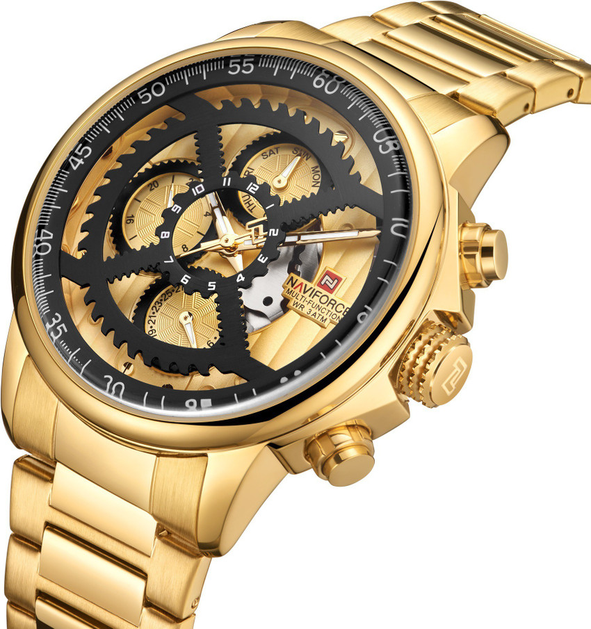 NAVIFORCE 9150 9150 Hybrid Smartwatch Watch For Men Buy NAVIFORCE 9150 9150 Hybrid Smartwatch Watch For Men Goden Chronograph Watch with date day and 2 hours format Online at Best Prices in India Flip...