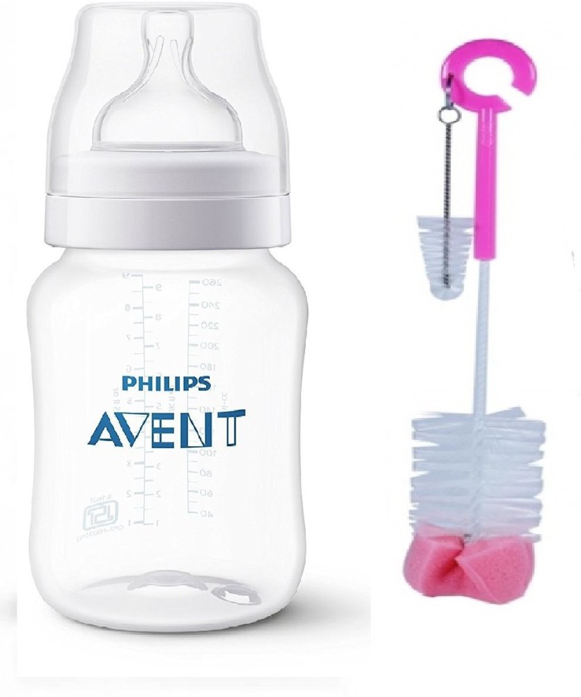 Philips Avent Bottle & Teat Brush (Blue / Pink) 1pc