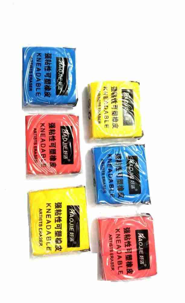 variety Kneadable Art Eraser (Pack of 6) - ART ERASER