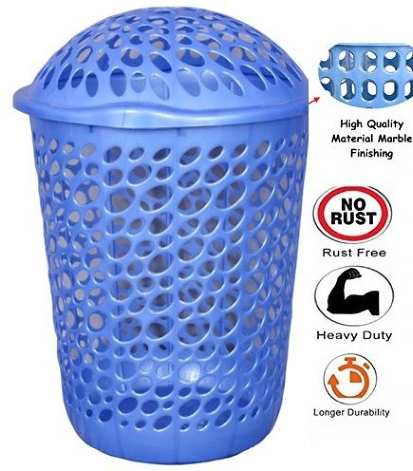 RAMDEV NATIONAL 50 L Dark Blue Laundry Basket - Buy RAMDEV NATIONAL 50 L  Dark Blue Laundry Basket Online at Best Price in India