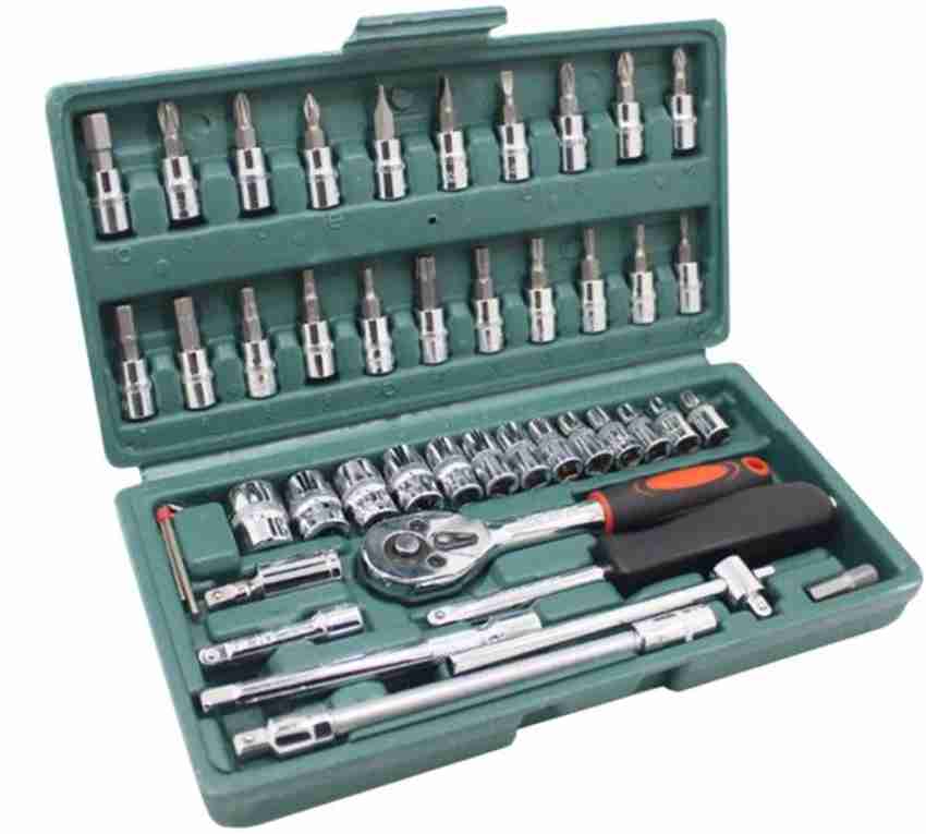 MOSHTU 46 in 1 Pcs Tool Kit Screwdriver and Socket Set