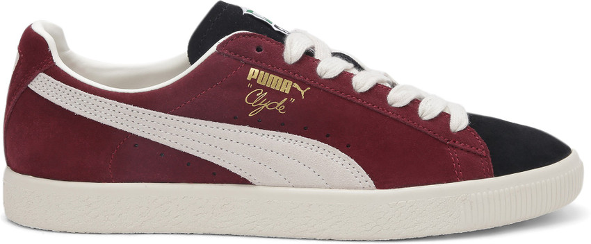 Puma clyde top maroon