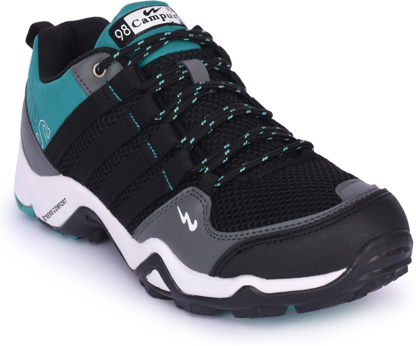 CAMPUS TRIGGEER Hiking Trekking Shoes For Men Buy blk t.blu Color CAMPUS TRIGGEER Hiking Trekking Shoes For Men Online at Best Price Shop Online for Footwears in India