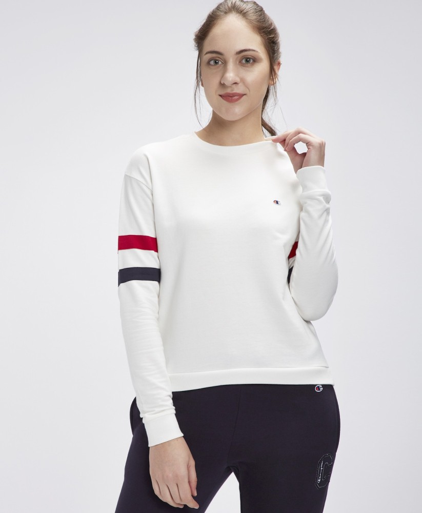 CHAMPION by FBB Full Sleeve Striped Women Sweatshirt Buy