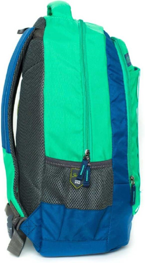 SKYBAGS Beatle 02 27 Ltrs Green-Blue Casual Backpack 27 L Backpack Green -  Price in India