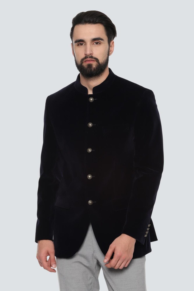Louis Philippe Men Solid Black Blazer: Buy Louis Philippe Men Solid Black  Blazer Online at Best Price in India