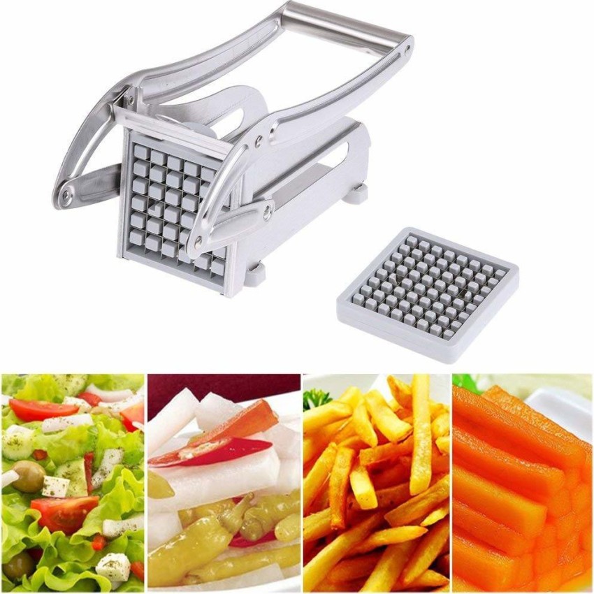 Potato Chips Slicer Cutter Waffle Grid French Fries Slice Maker Stainless  Steel