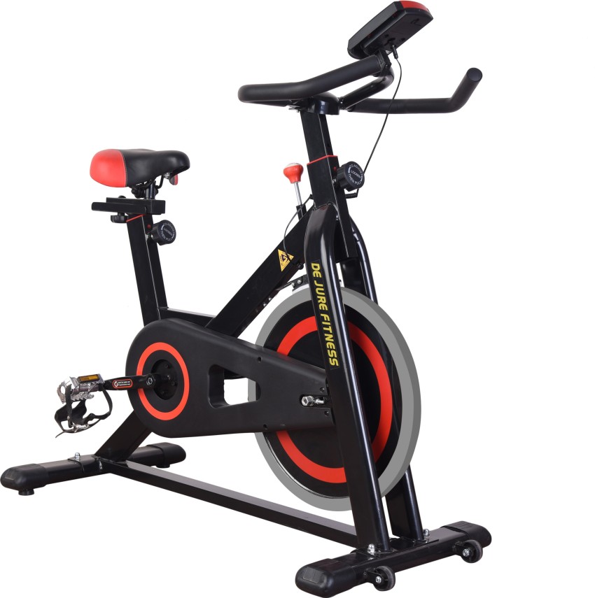 DE JURE FITNESS Spin Bike 13 kg Flywheel Upright Stationary