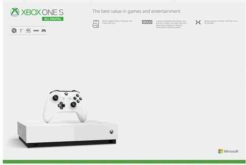 Xbox one s all digital 3 shop games