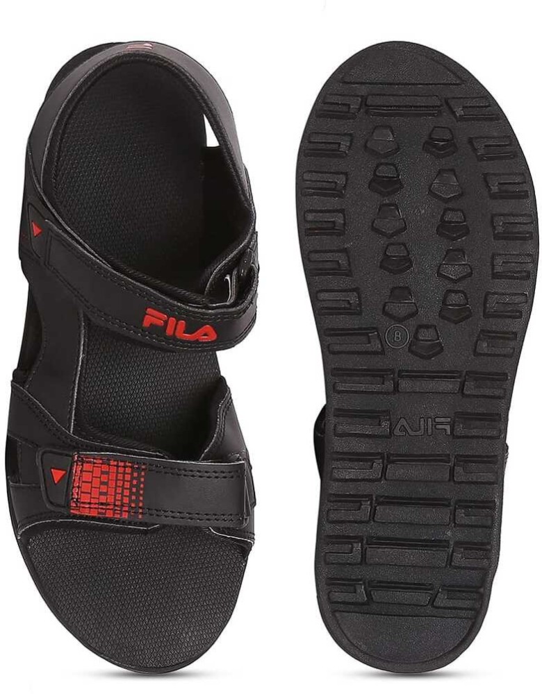 All black fila clearance sandals