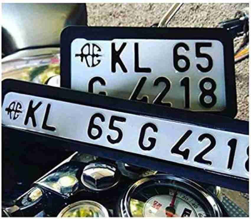 Long number deals plate holder