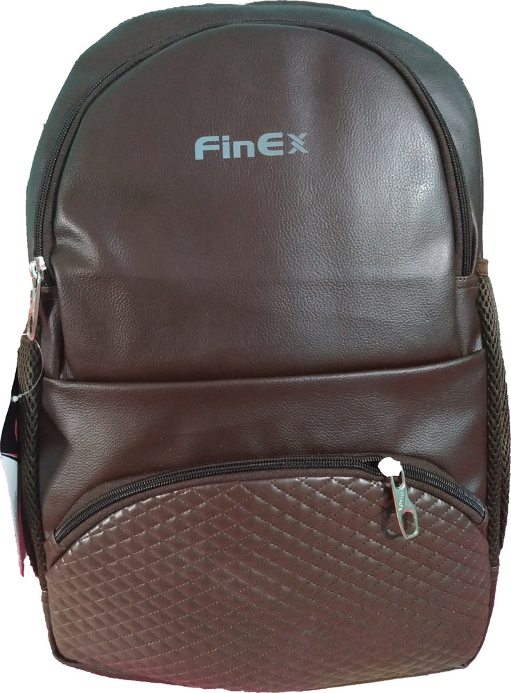 finex Rexine 16 Inch Leather Laptop Bags For Office Capacity 8 K.g 25 L Laptop Backpack maroon Price in India Flipkart