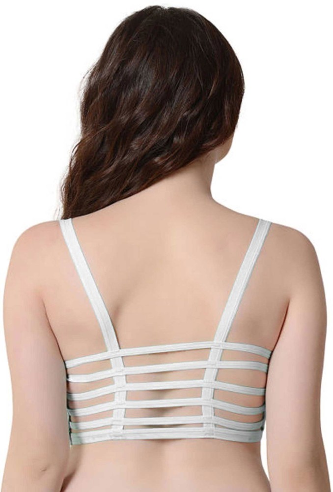 Cage Lycra Cotton Six Straps Bra For Party Wear, Plain at Rs 48/piece in  Surat