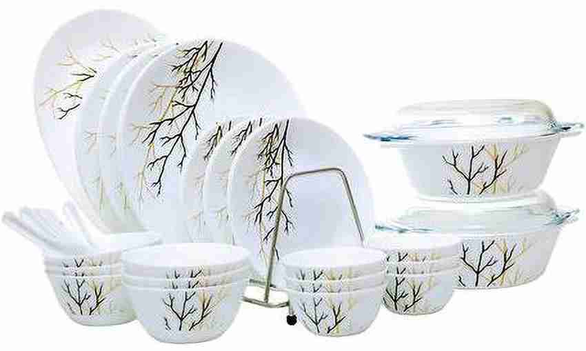 DIVA FROM LAOPALA Pack of 35 Opalware Dinner Set Price in India