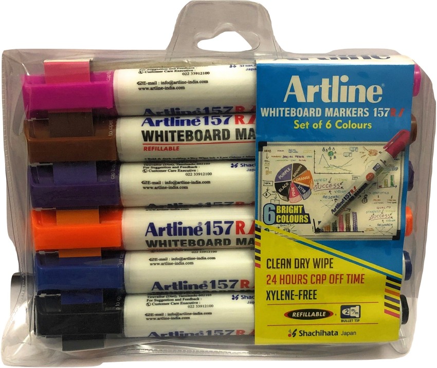 Artline Chalk Marker 2 Pack - White and Pink