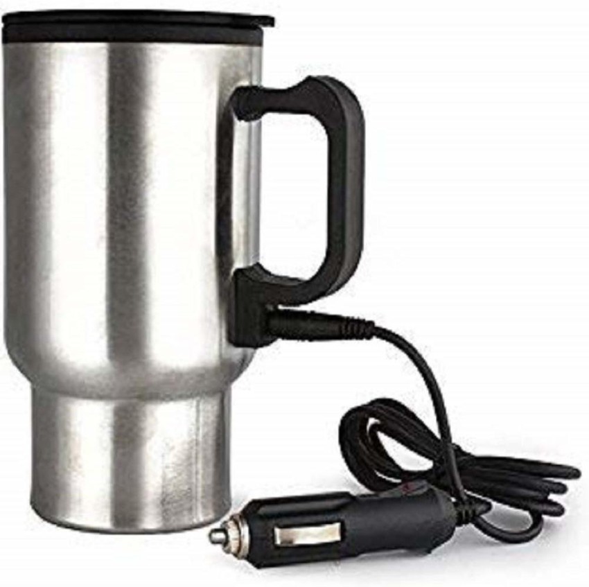 Car Heated Travel Mug 12V Charger Stainless Steel Coffee Cup