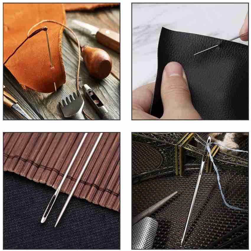 Eye Sewing Needles, Sewing Sharp Needles, Stainless Steel Embroidery Thread  Needle, Handmade Yarn Knitting Needles Leather Needle (20 Pieces)